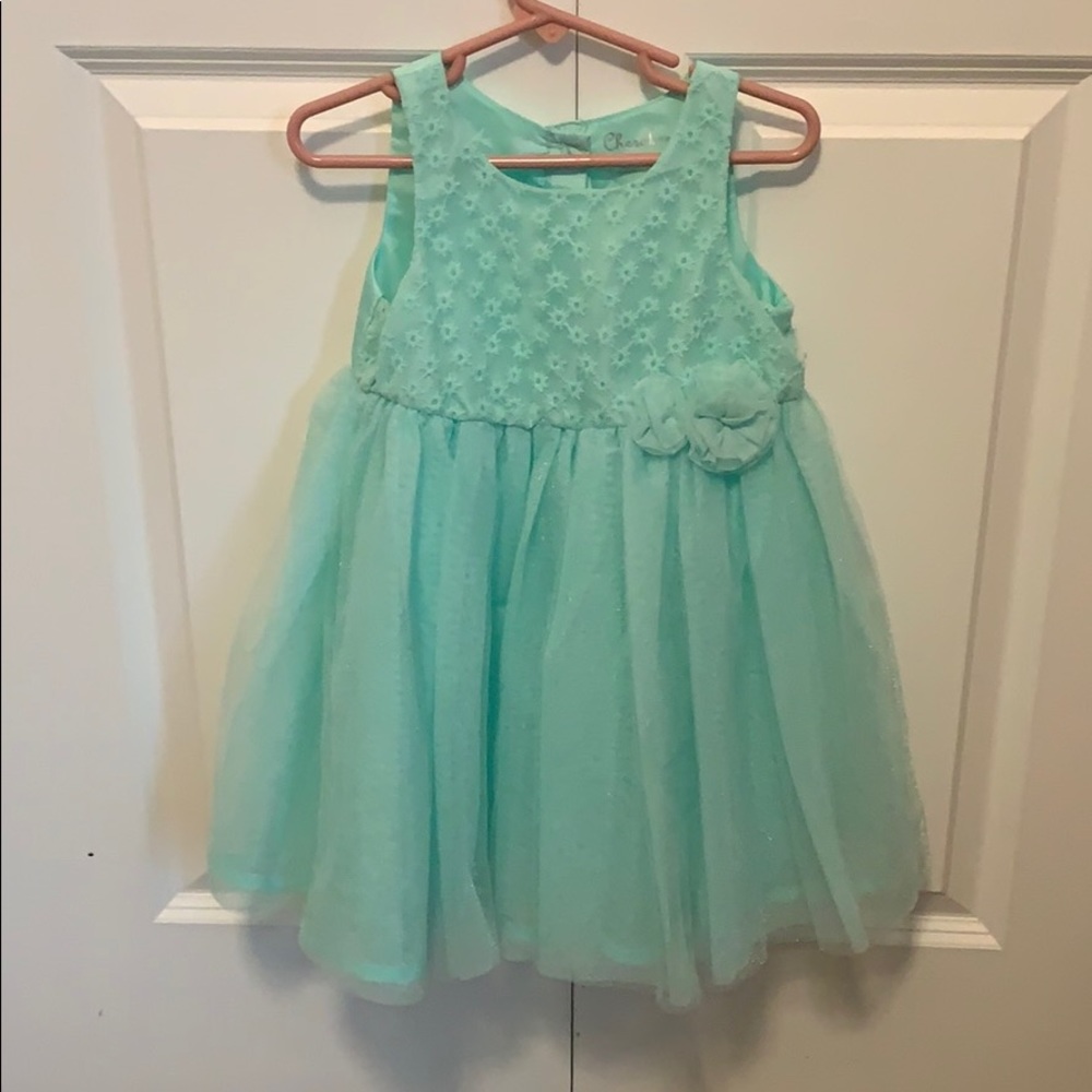 Mint green dress